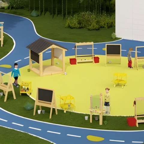 CLASSIC WORLD EDU Duży Drewniany Domek Altana Plac Zabaw