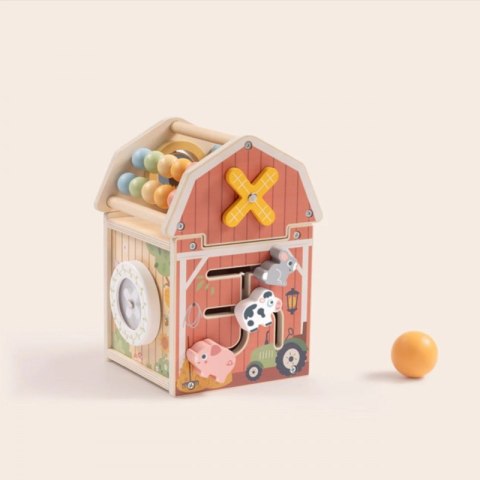 Drewniana Stodoła Aktywności dla dzieci Sorter Liczydło Montessori TOOKY TOY
