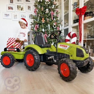 Duży Traktor dla Dzieci na Pedały z przyczepką Falk Claas od 3 lat