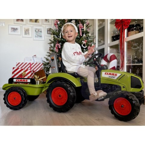 Duży Traktor dla Dzieci na Pedały z przyczepką Falk Claas od 3 lat