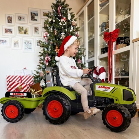 Duży Traktor dla Dzieci na Pedały z przyczepką Falk Claas od 3 lat