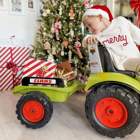 Duży Traktor dla Dzieci na Pedały z przyczepką Falk Claas od 3 lat
