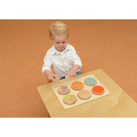 MASTERKIDZ Drewniana Układanka Matematyczna Ułamki