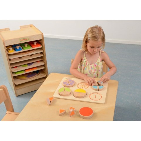 MASTERKIDZ Drewniana Układanka Matematyczna Ułamki