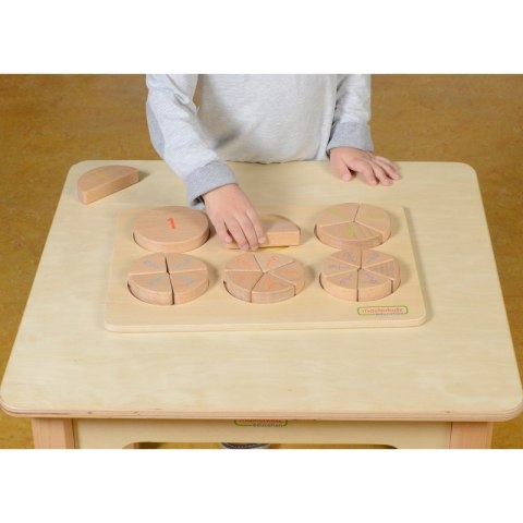 MASTERKIDZ Drewniana Układanka Matematyczna Ułamki