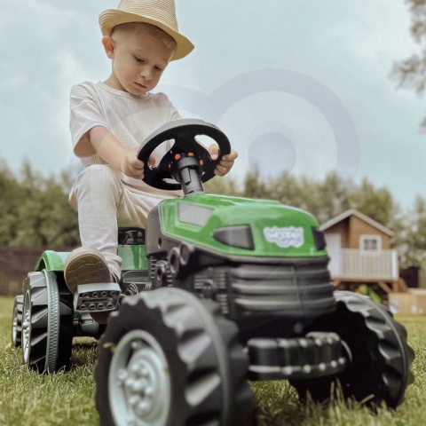 Traktor dla dzieci na Pedały z Przyczepą Farmer GoTrac MAXI Ciche Koła