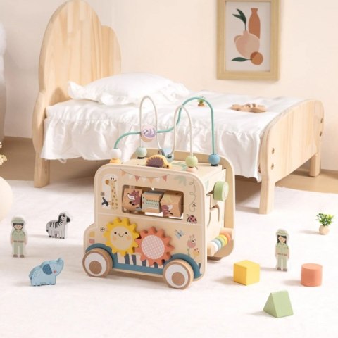 Drewniana Kostka Aktywności dla dzieci Samochód Terenowy Safari FSC