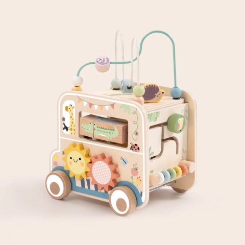 Drewniana Kostka Aktywności dla dzieci Samochód Terenowy Safari FSC