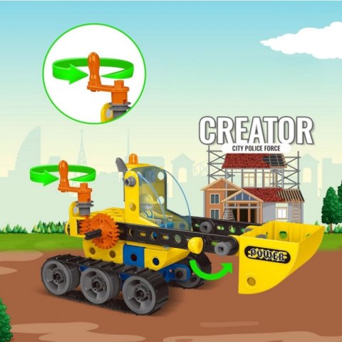 WOOPIE Klocki Konstrukcyjne Zbuduj Pojazdy Budowlane 8 Modeli STEAM