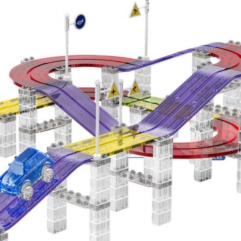 WOOPIE Magnetyczny Tor Samochodowy Wyścigowy + Autko 76 el.