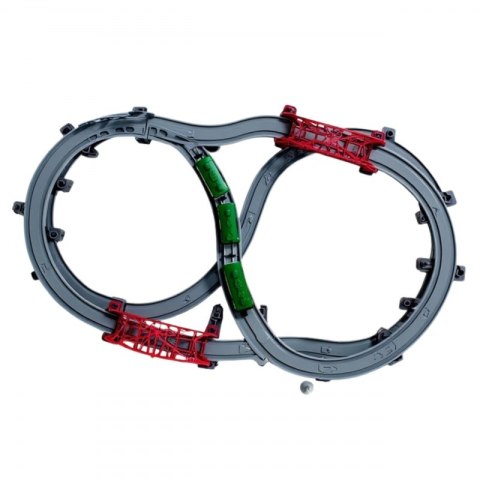 WOOPIE Nowoczesna Kolejka Elektryczna Tor XXL Lokomotywa Cargo Zestaw 128 el.