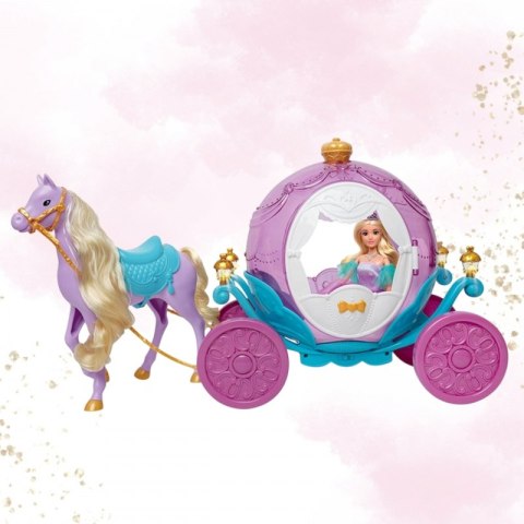 WOOPIE ROYAL Lalka Księżniczka Lily i Magiczny Duży Powóz Karoca Akcesoria