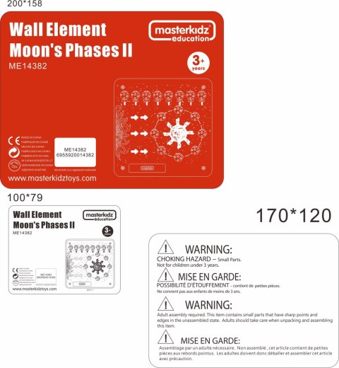 MASTERKIDZ Tablica Edukacyjna Fazy Księżyca Masterkidz