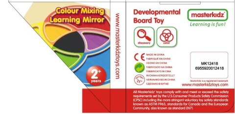 MASTERKIDZ Tablica Edukacyjna Lustro Nauka Mieszania Kolorów Masterkidz