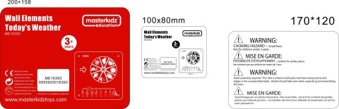 MASTERKIDZ Tablica Edukacyjna Pogoda Masterkidz