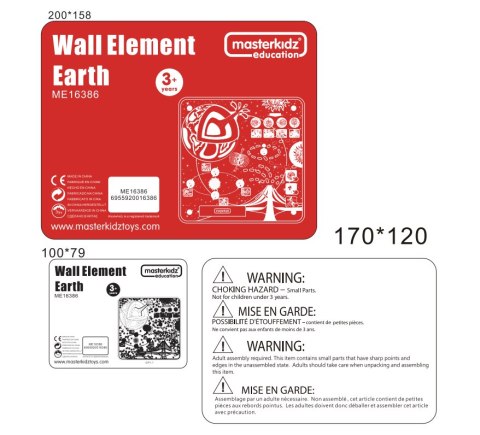 MASTERKIDZ Tablica Edukacyjna Ziemia Masterkidz