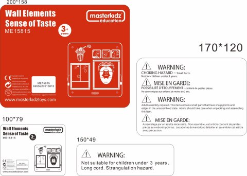 MASTERKIDZ Tablica Edukacyjna Zmysł Wzroku Masterkidz