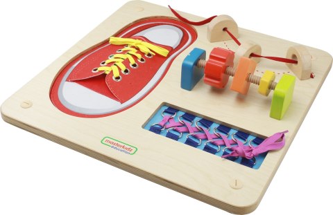 MASTERKIDZ Tablica Edukacyjna - Zręczność Manualna Sznurowanie Masterkidz