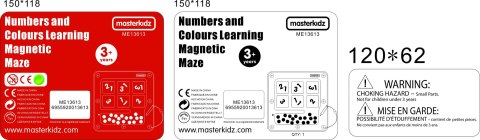 MASTERKIDZ Tablica Magnetyczna Nauka Liczenia Masterkidz