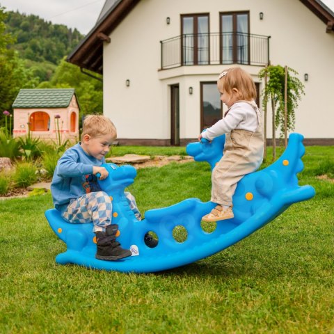 WOOPIE Bujak Wieloosobowy Dino Huśtawka Równoważna Niebieska Woopie