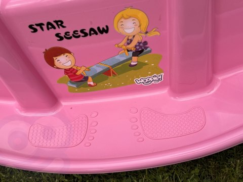 WOOPIE Bujak Wieloosobowy STAR Huśtawka Równoważna Różowa Woopie