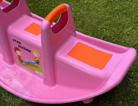 WOOPIE Bujak Wieloosobowy STAR Huśtawka Równoważna Różowa Woopie