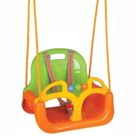 WOOPIE Huśtawka dla dzieci Swing 3w1 Pomarańczowa do domu ogrodu