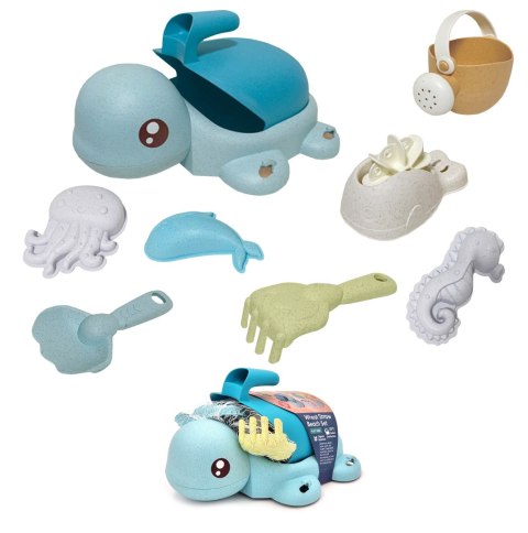 Woopie Zestaw do Piasku Żółwik Zielony 8 el.