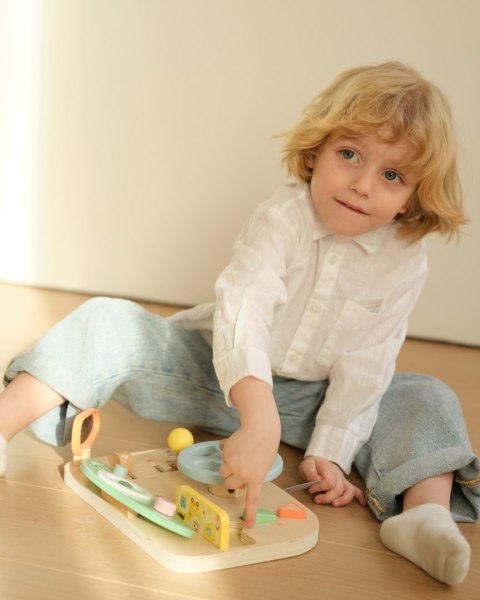 CLASSIC WORLD Drewniana Tablica Manipulacyjna Wielofunkcyjna Kierownica Motoryczna