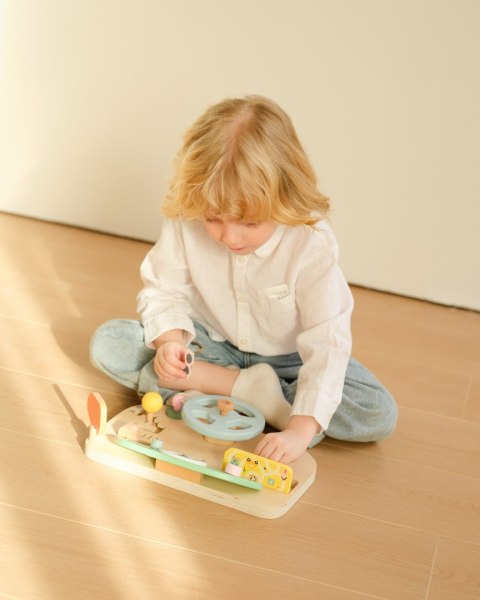 CLASSIC WORLD Drewniana Tablica Manipulacyjna Wielofunkcyjna Kierownica Motoryczna