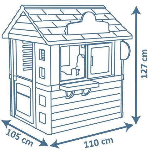 SMOBY Domek Ogrodowy dla dzieci Lodziarnia Słodki Kącik na Ogródek Podwórko