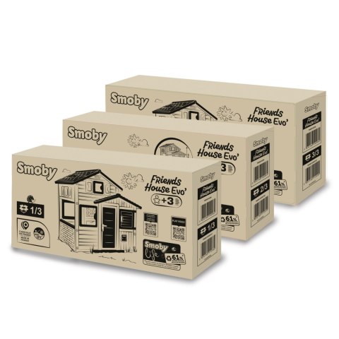 Smoby Life Domek ogrodowy dla dzieci Evo Ogród Podwórko Plac Zabaw