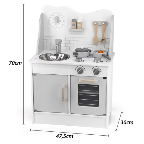 VIGA PolarB Kuchnia z Akcesoriami Eco Gray Viga Toys