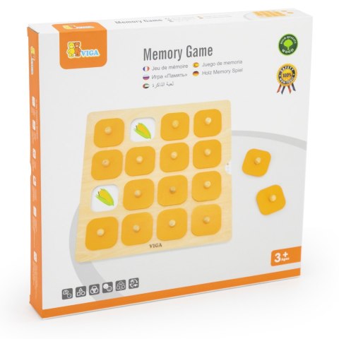 Viga Memory Gra Pamięciowa Zgadnij Obrazki 10 Kart Montessori