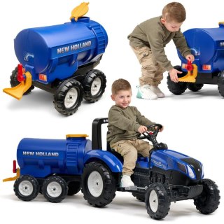 FALK Przyczepa Cysterna Beczkowóz z Kranem New Holland Niebieska