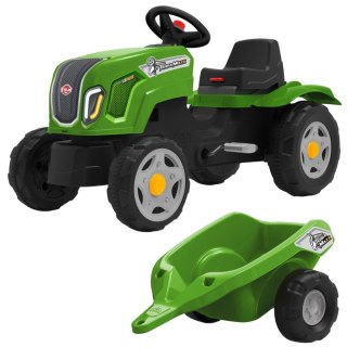 FALK Traktor na Pedały Claas Terra Maxx z Przyczepą i Otwieraną Maską 2-6 lat