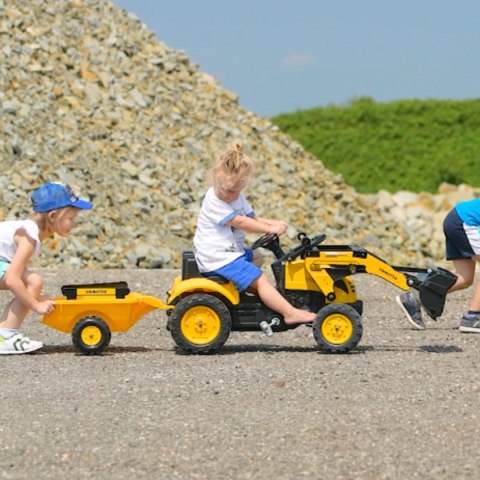 FALK Traktor na Pedały Koparka Komatsu z Przyczepą i Łyżką