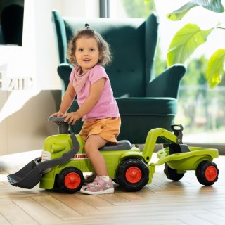 FALK Traktorek dla dzieci Claas Jeździk z Przyczepką Ładowarką i Łyżką