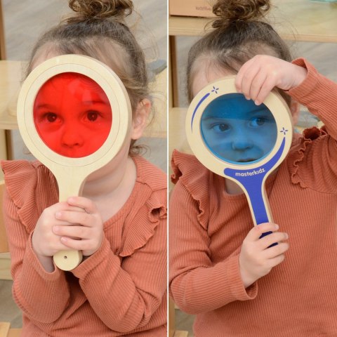 MASTERKIDZ 5 Drewnianych Paletek Lupy z Kolorowymi Soczewkami