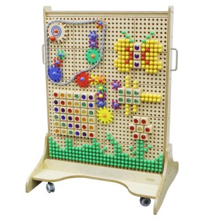 Drewniana Tablica edukacyjna kreatywna STEM MASTERKIDZ Wolnostojąca szkoły przedszkola