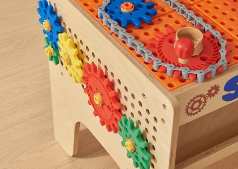 Kreatywny Drewniany Warsztat dla dzieci XXL Montessori STEM z Narzędziami + Akcesoria przedszkole szkoły MASTERKIDZ