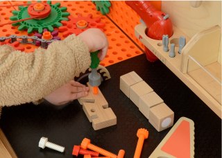 Naukowy Drewniany Warsztat XXL Montessori STEM z Narzędziami dla dzieci MASTERKIDZ