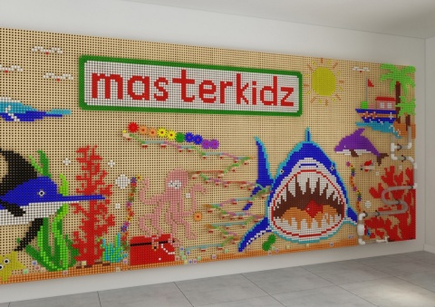 MASTERKIDZ Panel Ścienny Tablica Naukowa Kreatywna STEM 120x80 cm Bez Panelu Montażowego