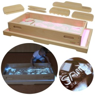 Prostokątna Taca Do Zabawy Piaskiem Do Panelu Świetlnego LED STEM szkoły przedszkola MASTERKIDZ