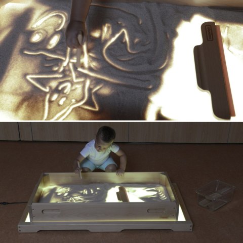 Prostokątna Taca Do Zabawy Piaskiem Do Panelu Świetlnego LED STEM szkoły przedszkola MASTERKIDZ