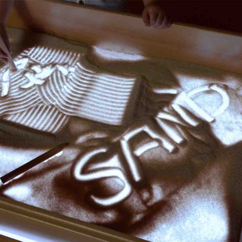 Prostokątna Taca Do Zabawy Piaskiem Do Panelu Świetlnego LED STEM szkoły przedszkola MASTERKIDZ