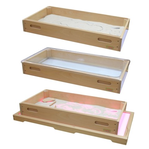 Prostokątna Taca Do Zabawy Piaskiem Do Panelu Świetlnego LED STEM szkoły przedszkola MASTERKIDZ