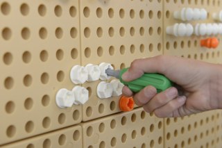 MASTERKIDZ Ręczne Narzędzia 6 Elementów Śrubokręt Klucz - Tablica Naukowo-Edukacyjna STEM