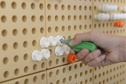 MASTERKIDZ Ręczne Narzędzia 6 Elementów Śrubokręt Klucz - Tablica Naukowo-Edukacyjna STEM