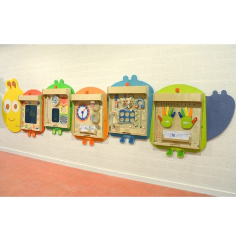 System do Montażu 5 Ściennych Tablic Edukacyjnych Flex - Gąsienica szkoła przedszkole MASTERKIDZ